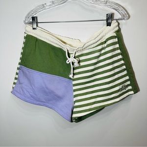 Champion patchwork Sweatshorts Lounge fleece Shorts L